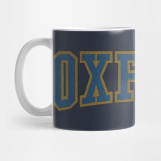 oxford typography with halftone effect Mug